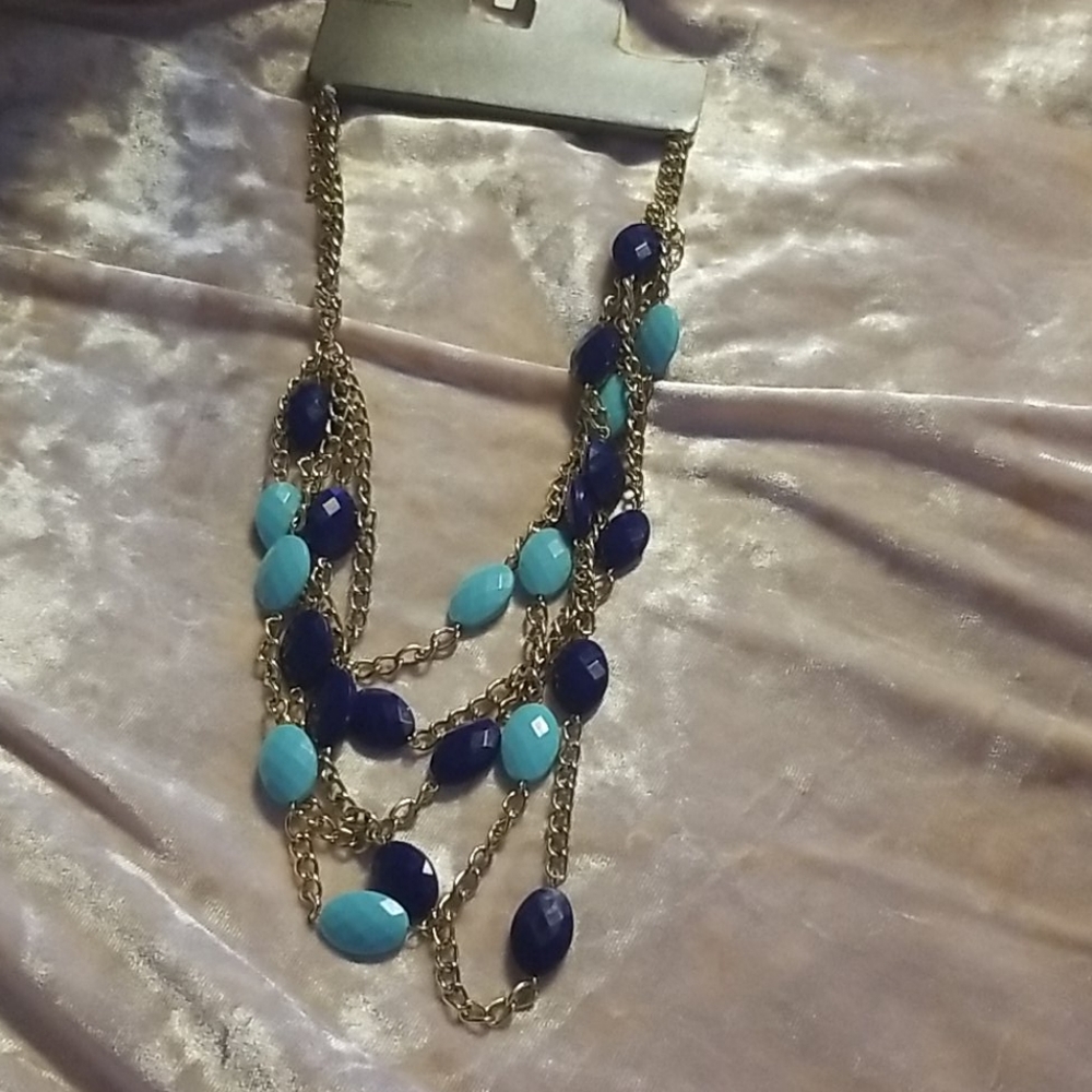 Blue necklace